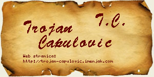 Trojan Capulović vizit kartica